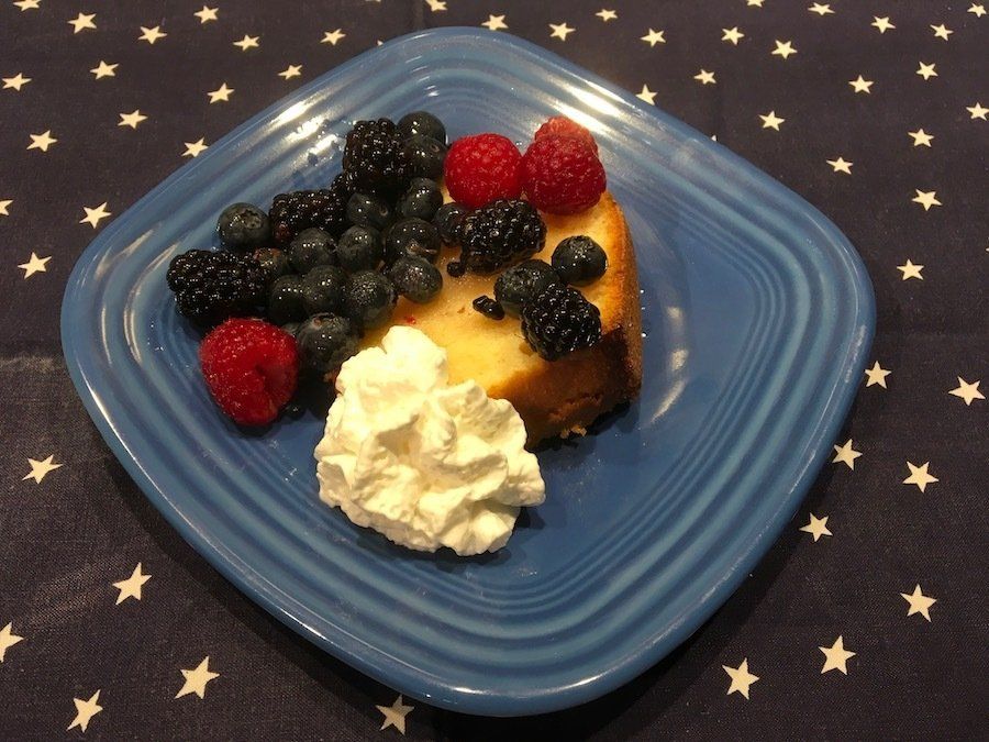 Lemon Pound Cake with Limoncello Berries